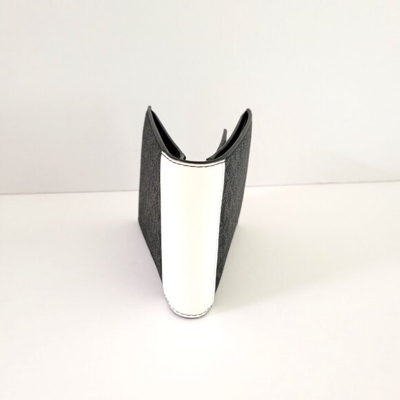 Michael Kors Cooper Billfold Passcase Wallet Bifold Bright White MK Logo - Picture 3 of 8